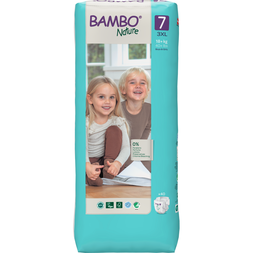 Windel T7 (+18 kg) Bambo Nature 40 Stück