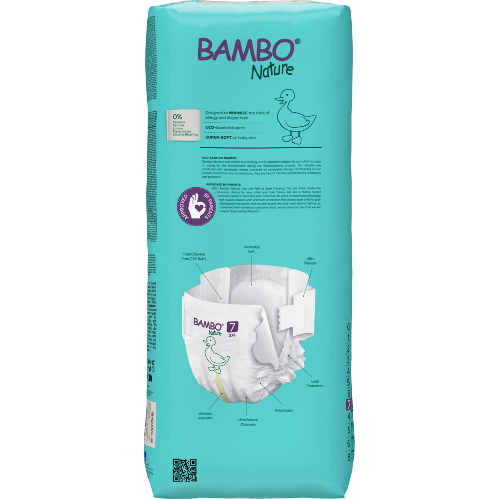 Windel T7 (+18 kg) Bambo Nature 40 Stück