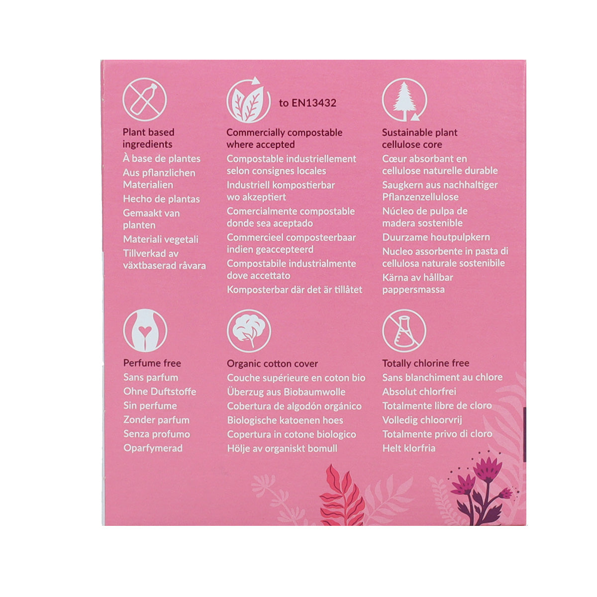 Bardzo długa podpaska z skrzydełkami bio Natracare 8 szt.