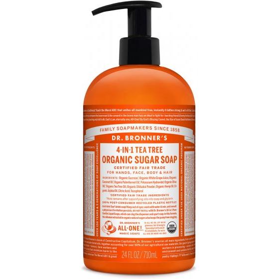 Zuckerseife Teebaum Dr. Bronners 710 ml