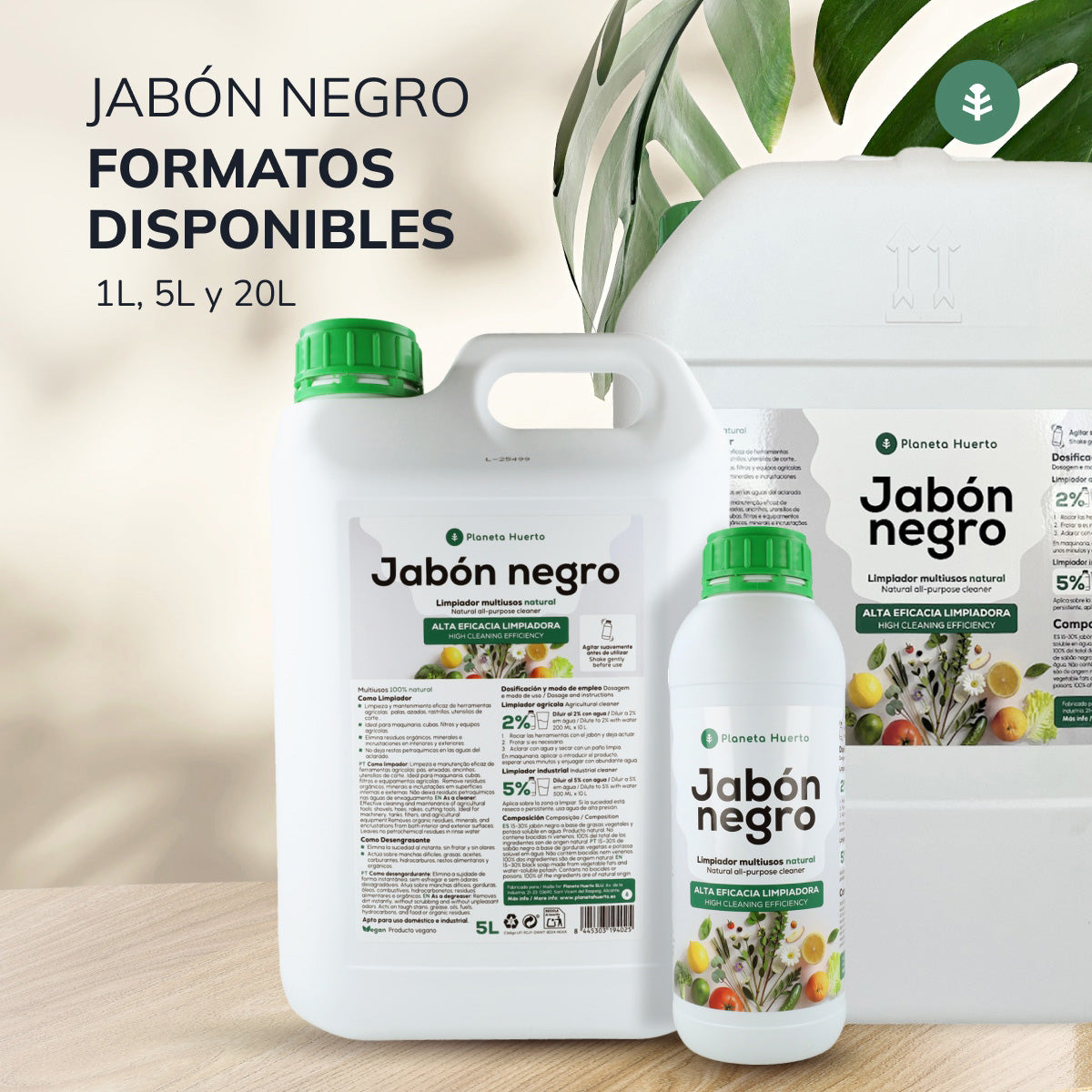 Kaliumzeep Negro Planeta Huerto 1 L