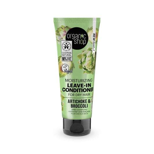 Organic Shop Artichoke and Broccoli Leave-in Moisturising Conditioner for Dry Hair 75 ml