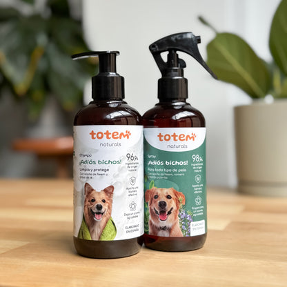 Zestaw odstraszający dla psów Szampon  + Spray Totem Naturals