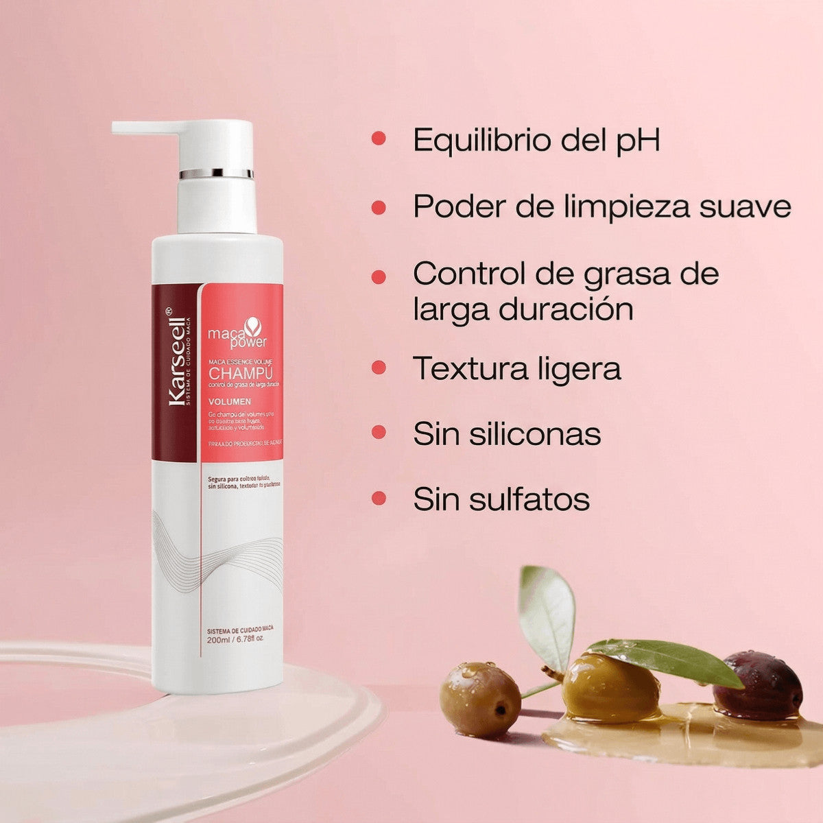 Champú Voluminizador Karseell 200 ml