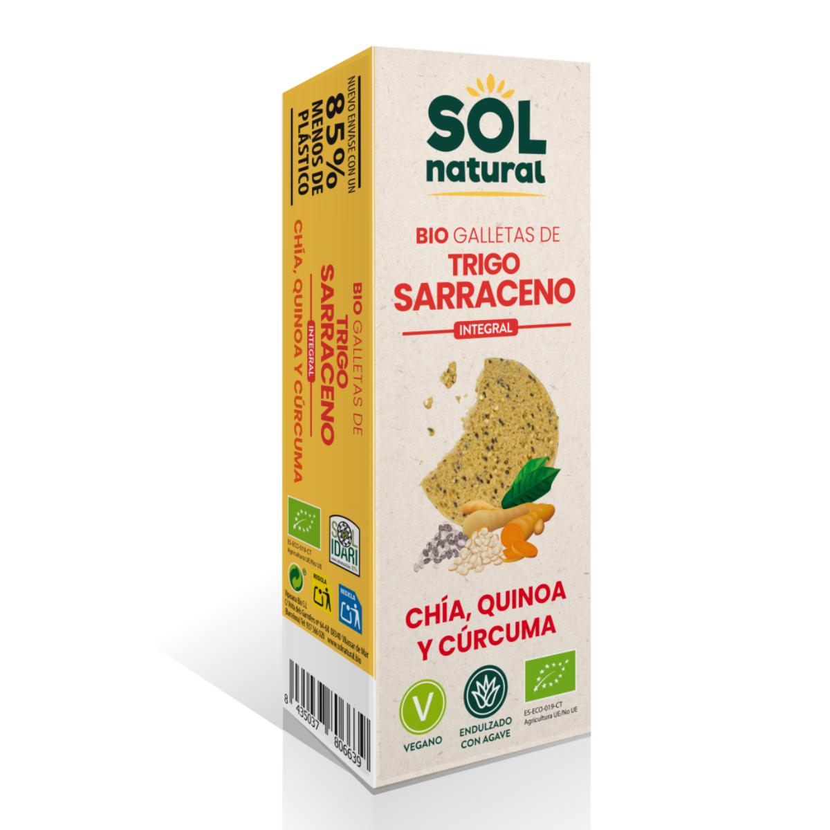 Buchweizenkekse mit Chia und Quinoa Sol Natural 175 g