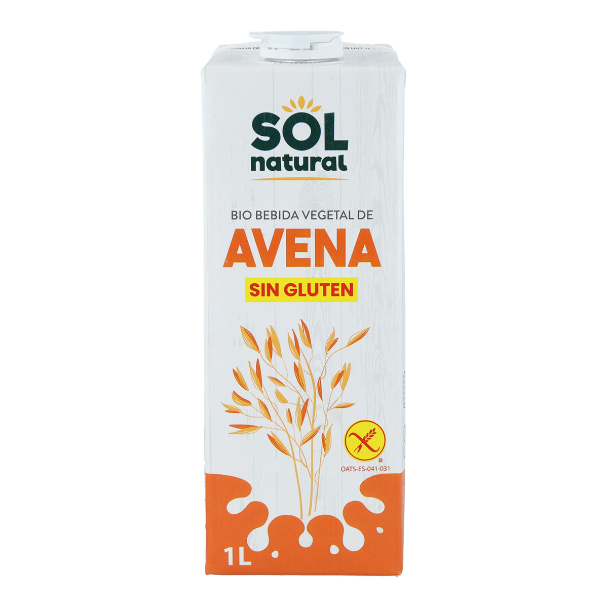 Pack 4x Bebida Avena Sin Gluten Bio Sol Natural 1 L