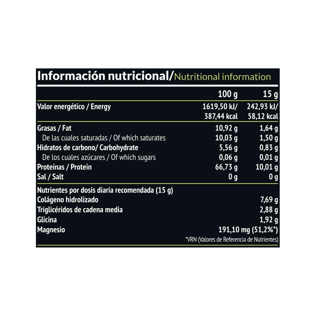 Eliksir: Kolagen + olej TCM, 450 g Paleobull Eliksir neutralny 450 g