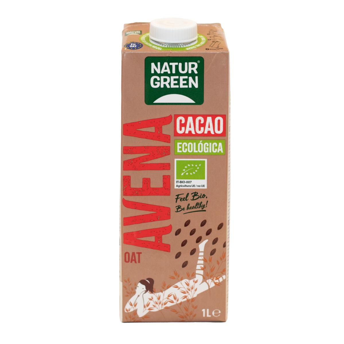 Biologische haverdrank met cacao NaturGreen 1 l
