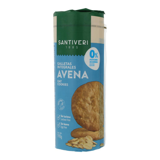 Biscotti integrali all'avena 0% zuccheri Santiveri 190 g