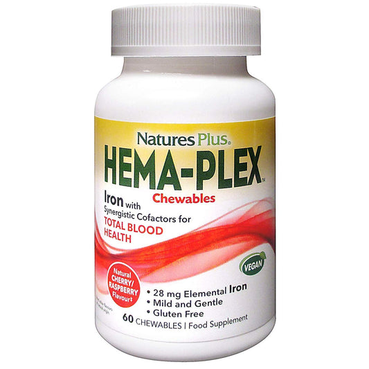 Hema-Plex Nature's Plus 60 comprimés à croquer