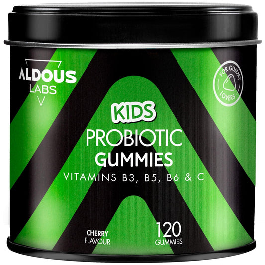 Probiotici con vitamine per bambini in caramelle gommose Aldous Bio 120 caramelle gommose