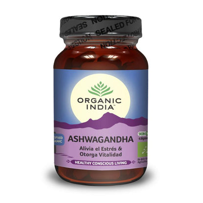 Ashwagandha Organic India 90 kapsułek