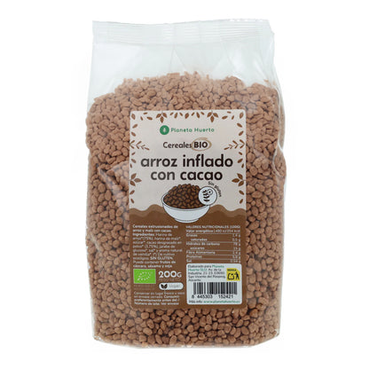 Riz soufflé sans gluten au cacao ECO Planeta Huerto 200 g
