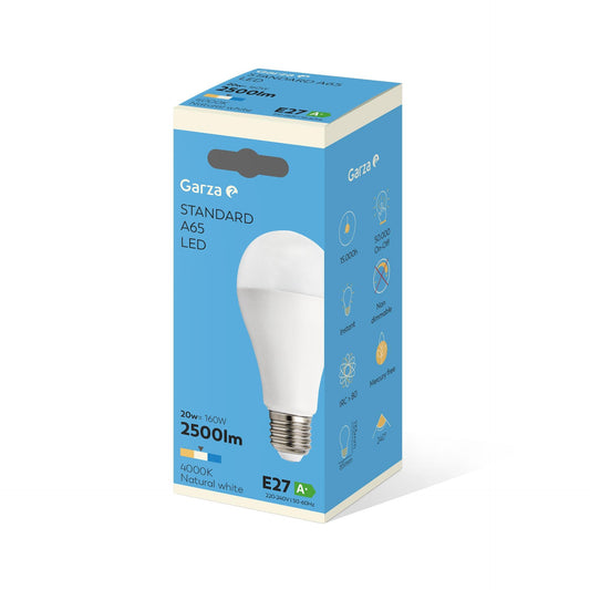 Standard 20W LED bulb E27 socket 240 degrees 2500LM Neutral light (4000K) Garza