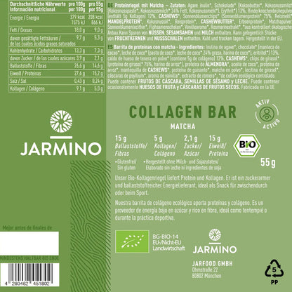 Batony kolagenowe Matcha BIO 55 g