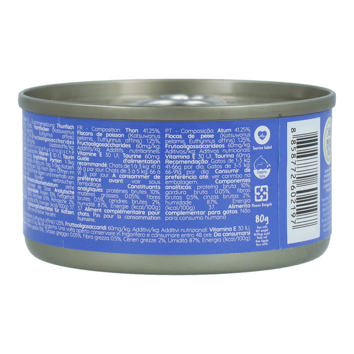 Kit Cat Lata Toppers - Atún & Katsobushi 80 g Comida húmeda para gatos en gelatina