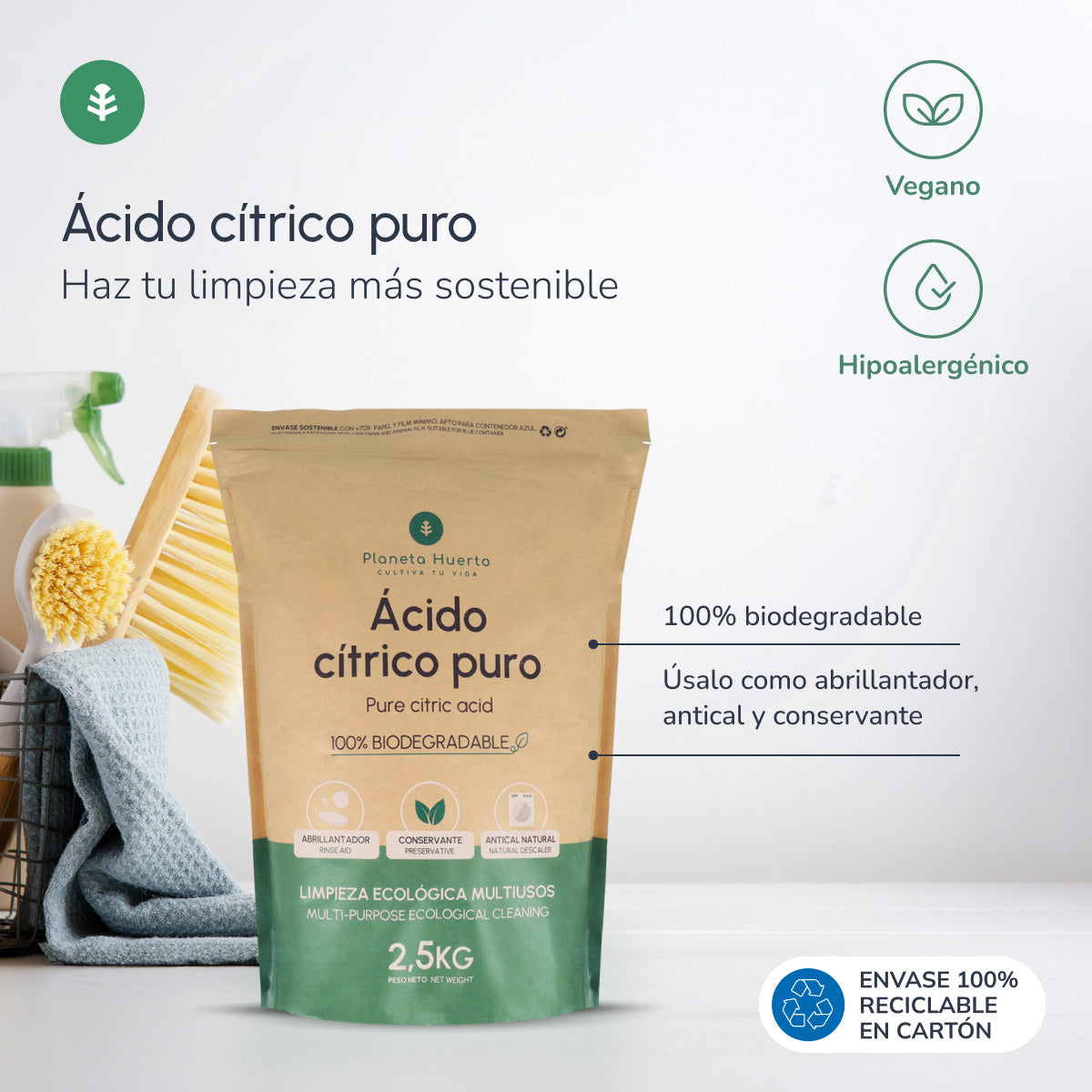 Kwas cytrynowy Planeta Huerto 2,5 kg