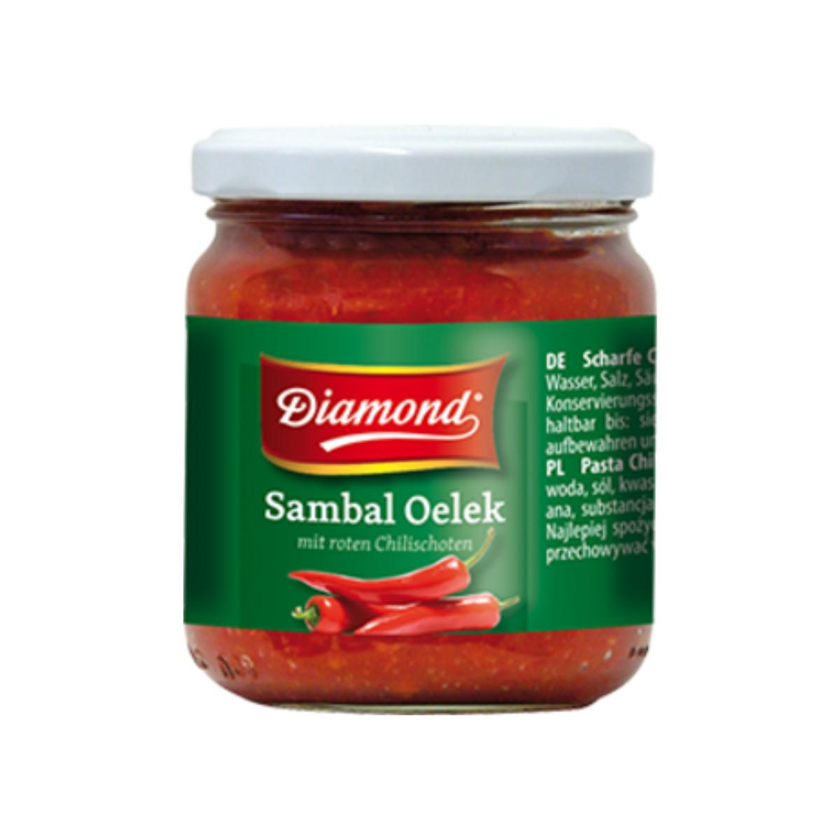 Mycket stark sås Sambal Oelek, Diamond 200 g