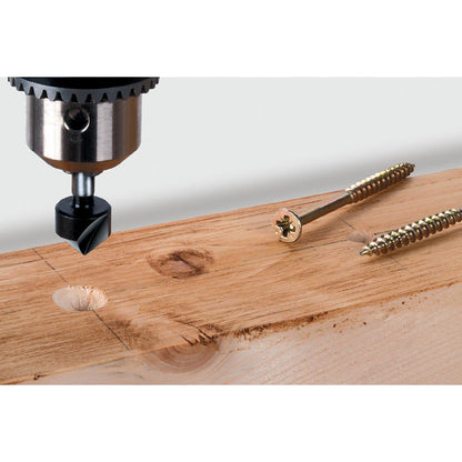 1 HSS-verzinkboor, schacht 8 mm Wolfcraft Ø 16, 45°