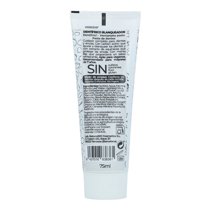 Zahnpasta mit Aktivkohle und Minze  Bio NaturaBio Zahnaufheller 75 ml