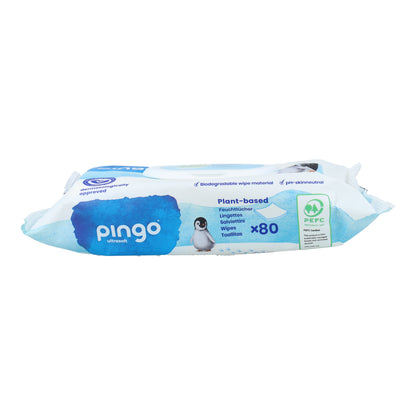 Pingo 100% Biodegradable Wet Wipes 80 pcs