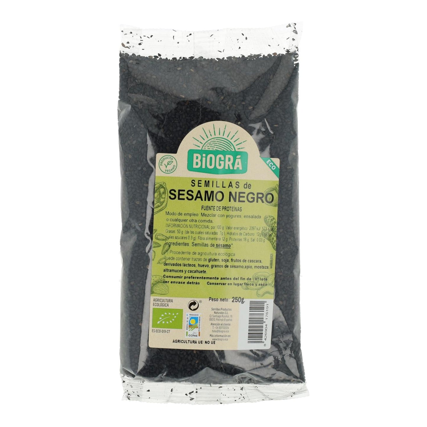 Schwarzer Sesam Biogra 250 g