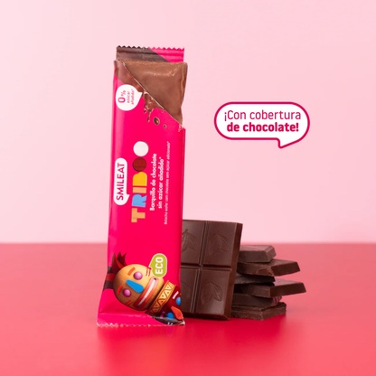 Confezione da 16 barrette ricoperte di cioccolato ECO Smileat 40 g