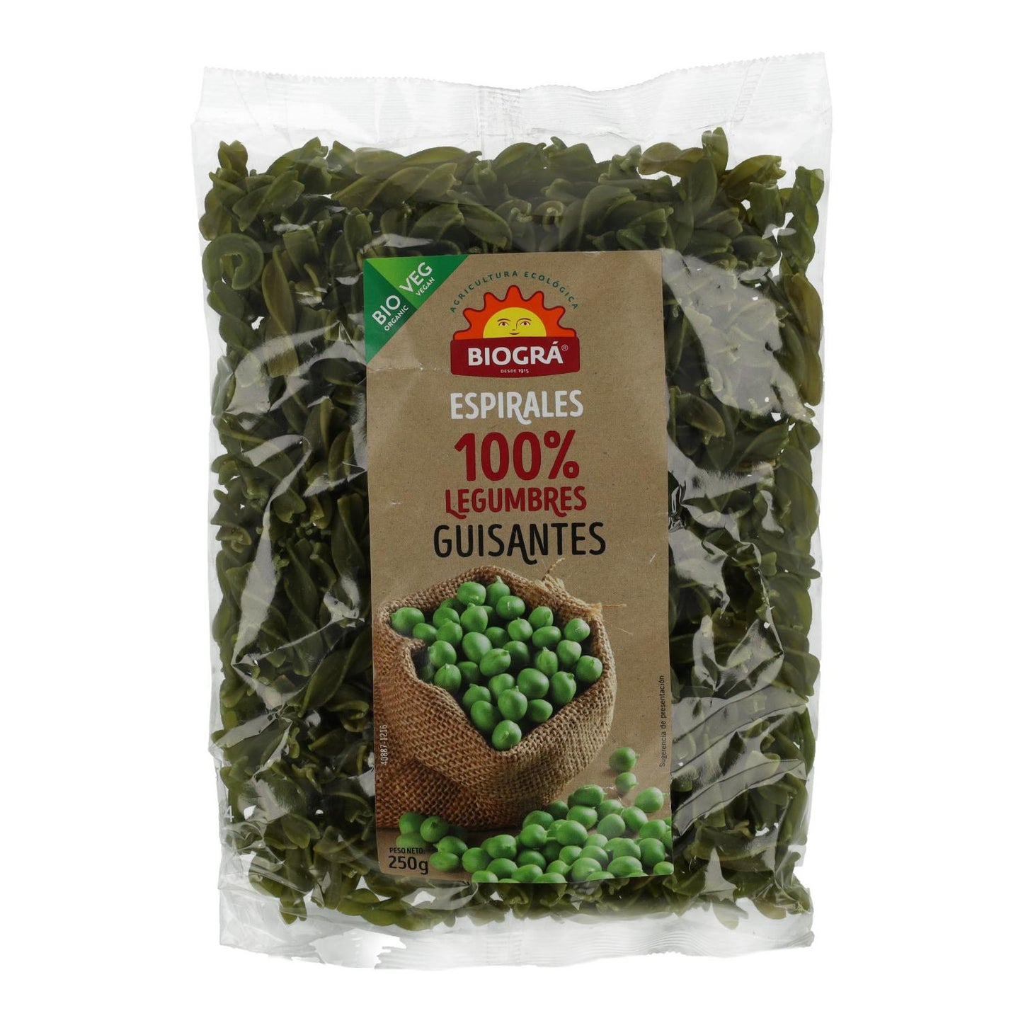 Spirale de pois Biográ BIO 250 g