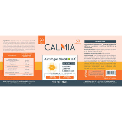 Ashwaganda Shoden Calmia Day 60 capsules WeBotanix