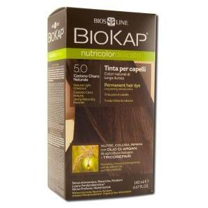 Delicato Dye 5.00 Biokap Light Brown Natural Hair Dye 140 ml