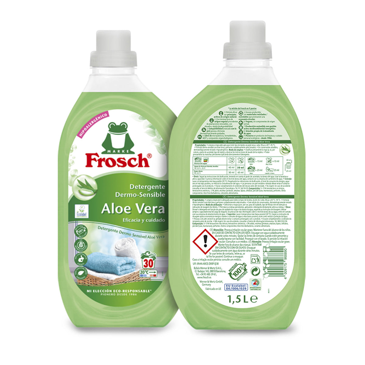 Detergent z aloesem, Frosch, 1500 ml