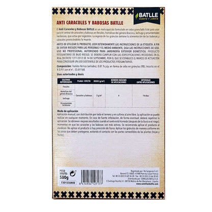 Anti-snigel- och snigelmedel 500 g Batlle Bio