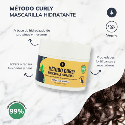 Curly Method Pack: Shampoo, Maske und Einwirken lassen Planeta Huerto