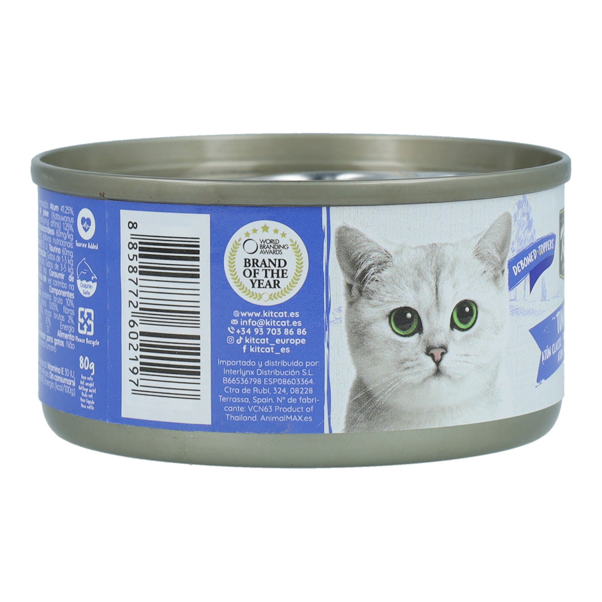 Kit Cat Lata Toppers - Atún & Katsobushi 80 g Comida húmeda para gatos en gelatina