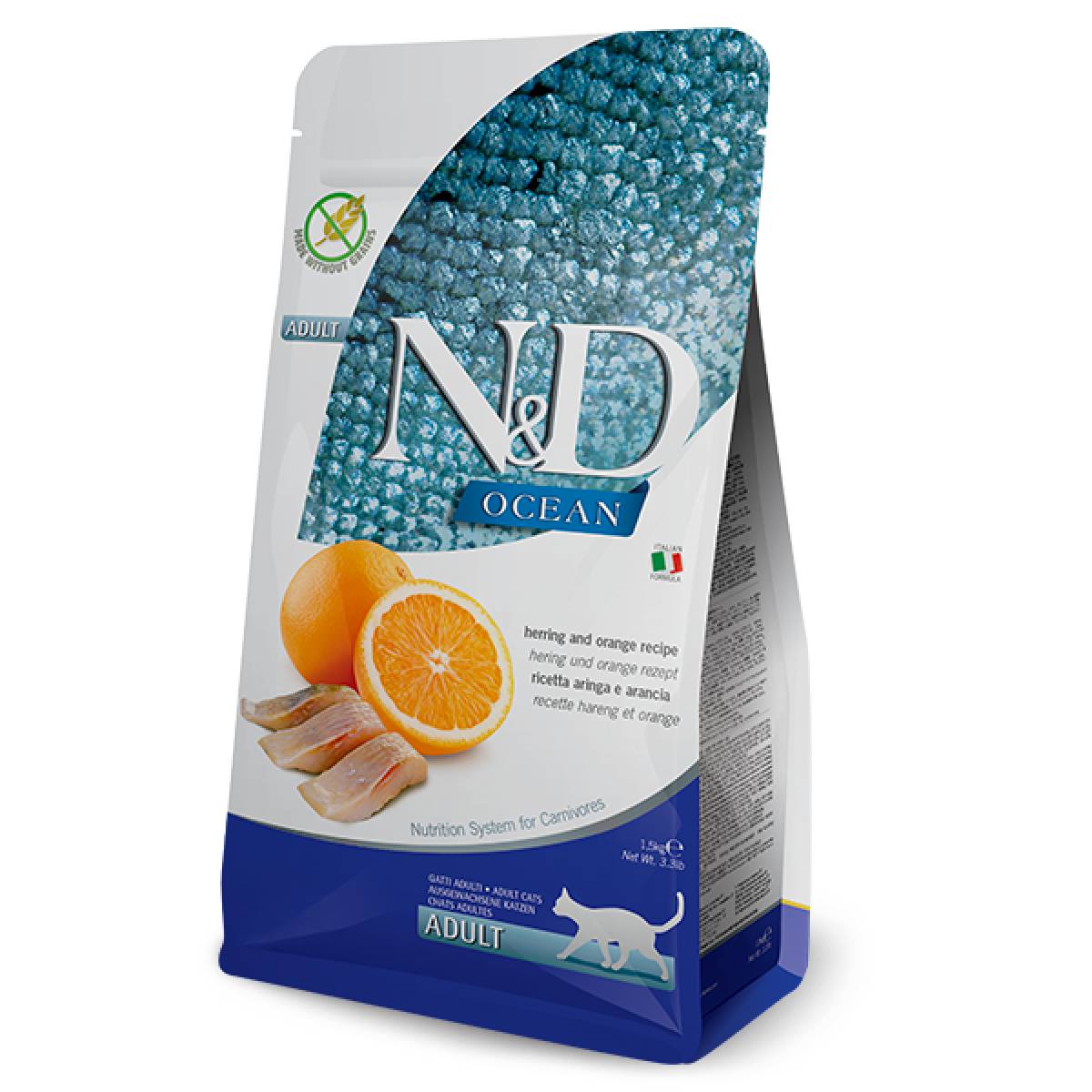 ND Ocean Neutered Herring Farmina Cat Food 1.5 kg