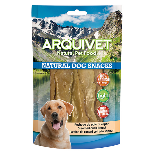 Snack naturel pour chiens Poitrine de canard cuite à la vapeur 100 g