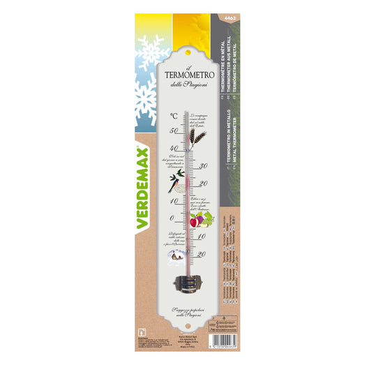 Decoratieve metalen thermometer Verdemax