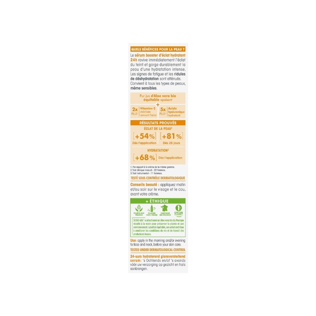 Sobio Radiante Facial Serum för ökad fuktighet 30 ml