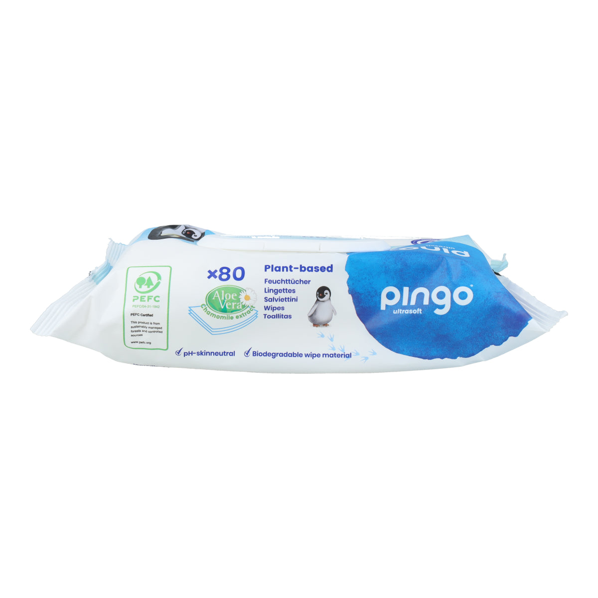 Pingo 100% Biodegradable Wet Wipes 80 pcs