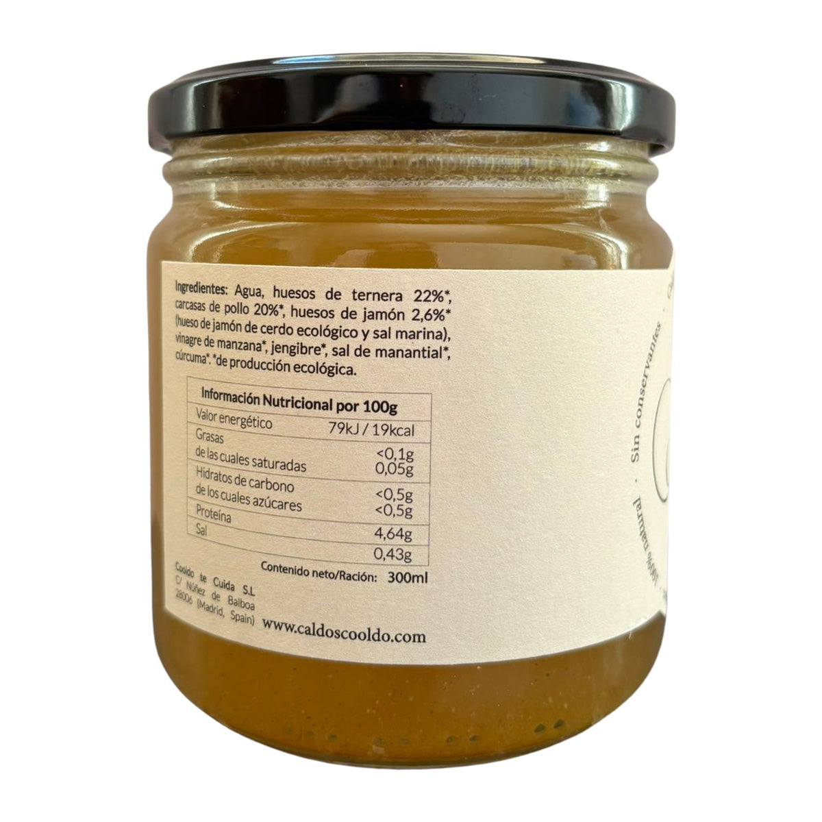 Bouillon d'os Cooldo, lot de 6 bouteilles de 300 ml