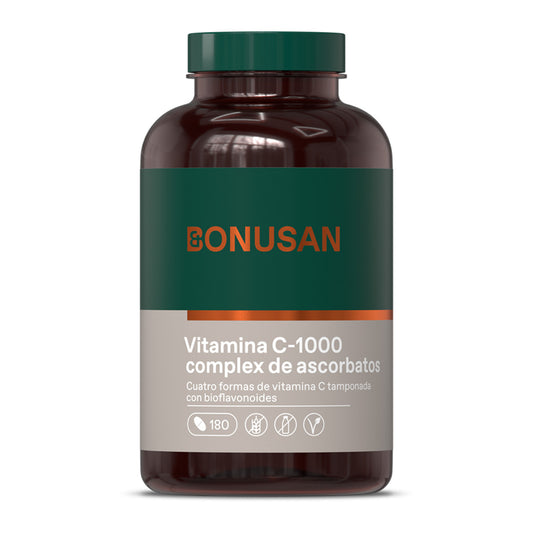 Complexe de vitamine C-1000 d'ascorbates, Bonusan 30