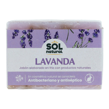 Jabón natural de lavanda Sol Natural 100 g
