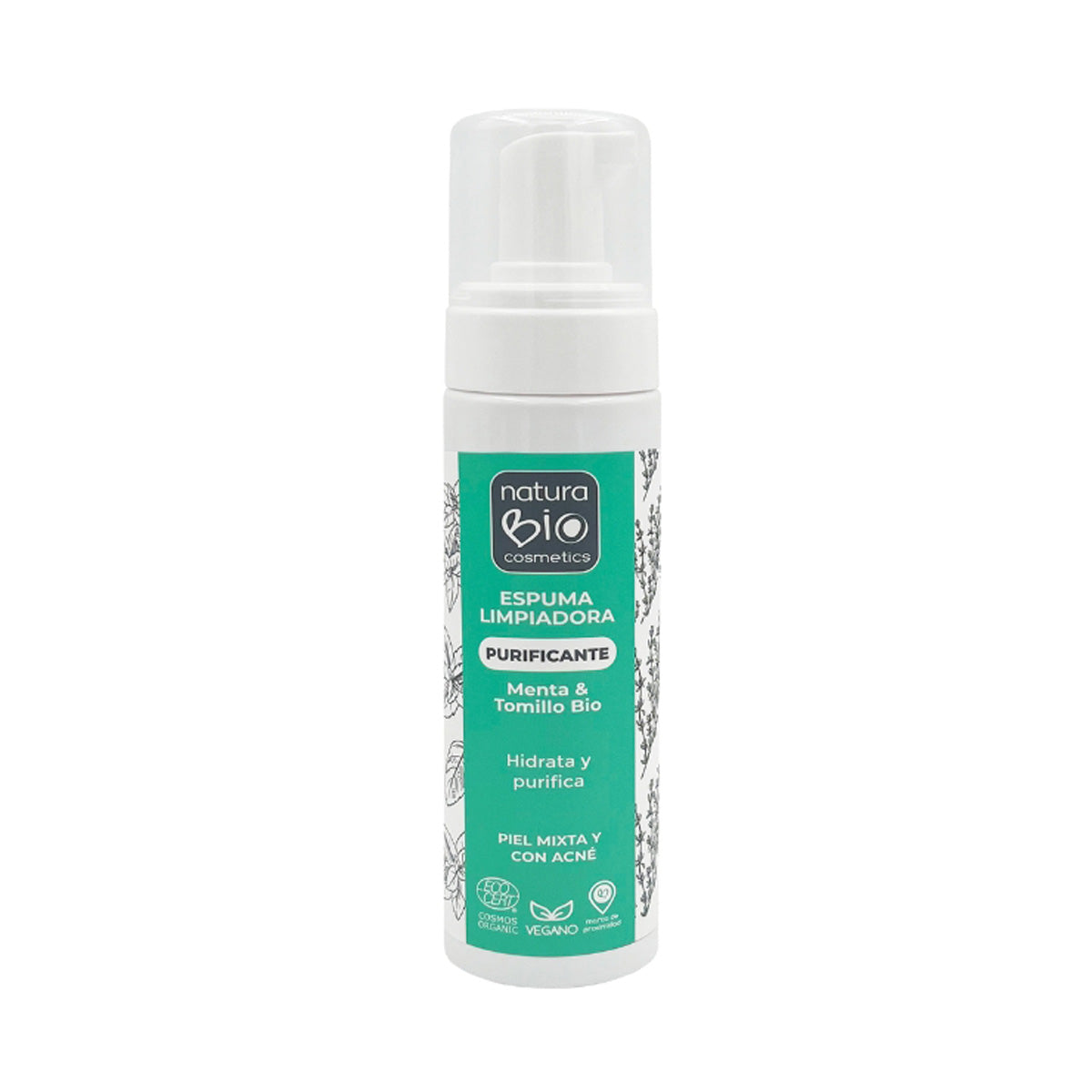 Pianka oczyszczająca Naturabio, NATURABIO, 200 ml