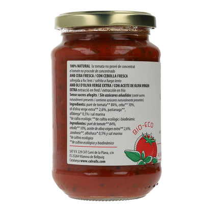 Tomatsås med basilika ECO Cal Valls 350 g
