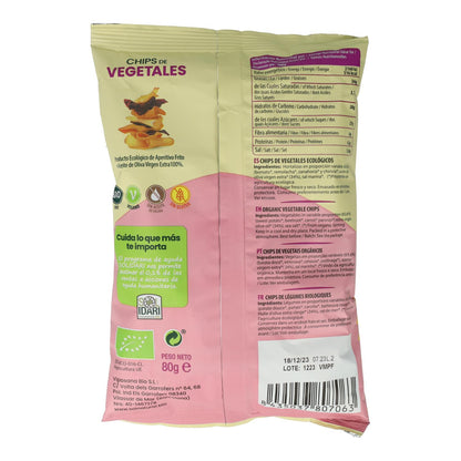 Organic Vegetable Chips with Sol Natural Olive Oil 80 g