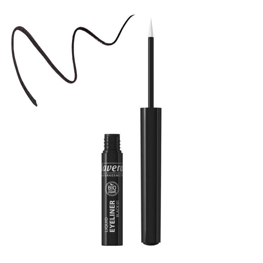 Flytande eyeliner – 01 Black, Lavera 2,8 ml