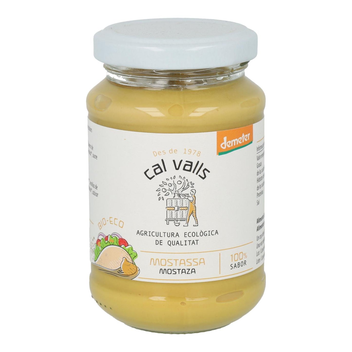 Musztarda delikatesowa ECO Cal Valls, 200 g