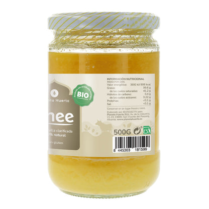 Förpackning 3xGhee klarat smör ECO Planeta Huerto 500 gr