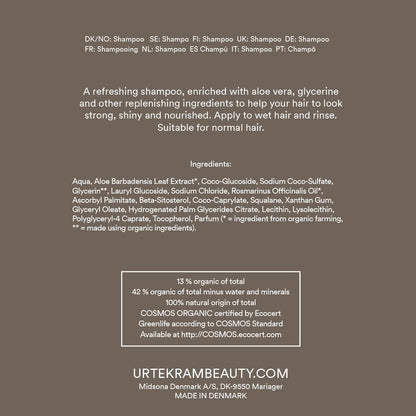 Confezione da 2 shampoo al rosmarino per capelli fini Urtekram 500 ml