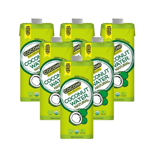 Pack x 6 Agua de coco natural Cocomi Bio 1 L